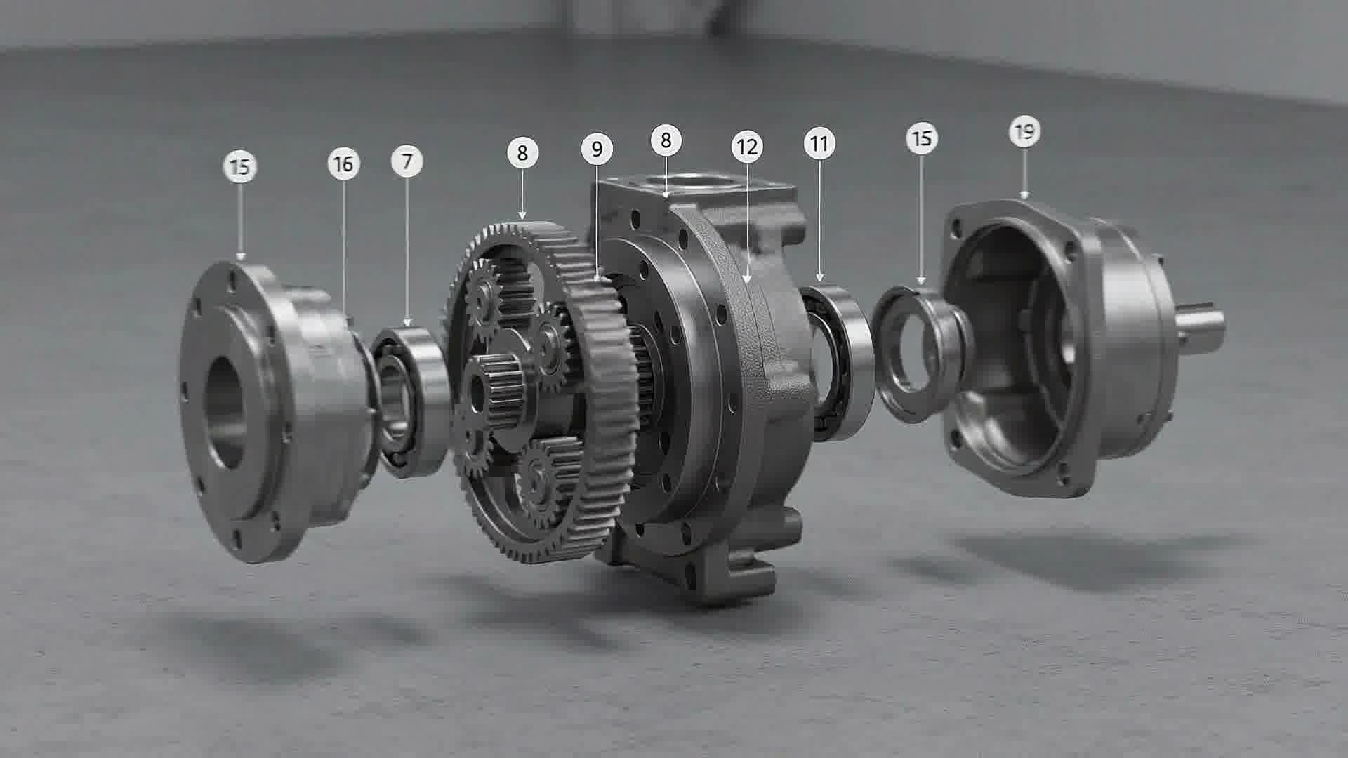 Multi-Stage Heavy Duty Planetary Gearbox System