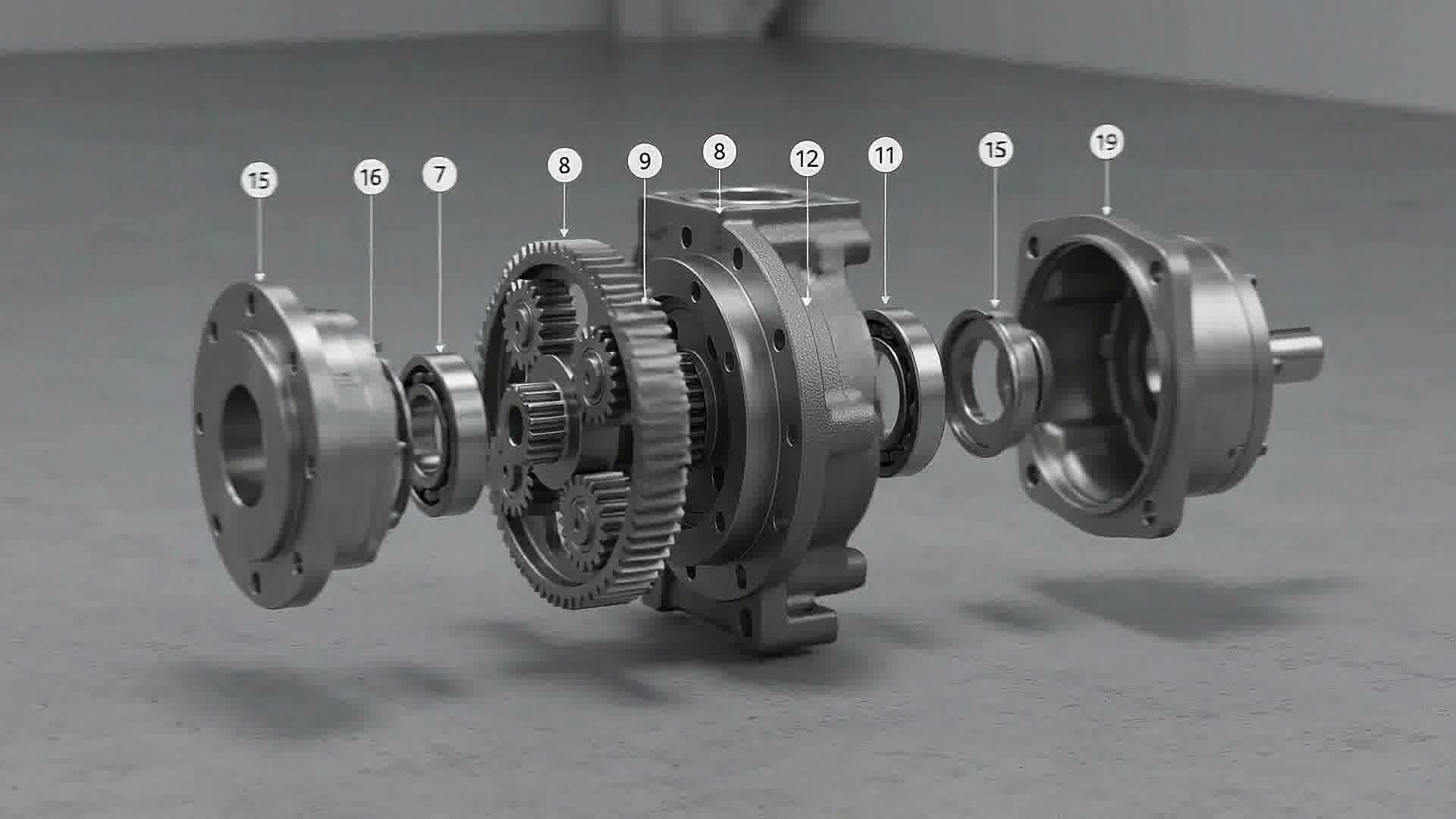 Multi-Stage Heavy Duty Planetary Gearbox System